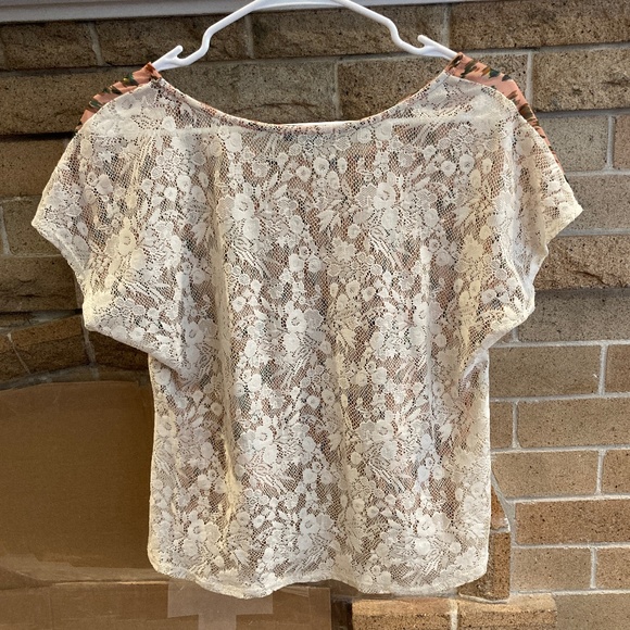 Sheer Pink Leopard Print Top - Picture 2 of 2